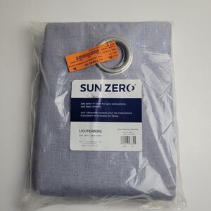 NEW Sun Zero Lichtenberg Grommet Single Curtain Panel Color Silver 50 x 108 #BT1